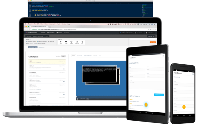 Run Selenium on real devices.