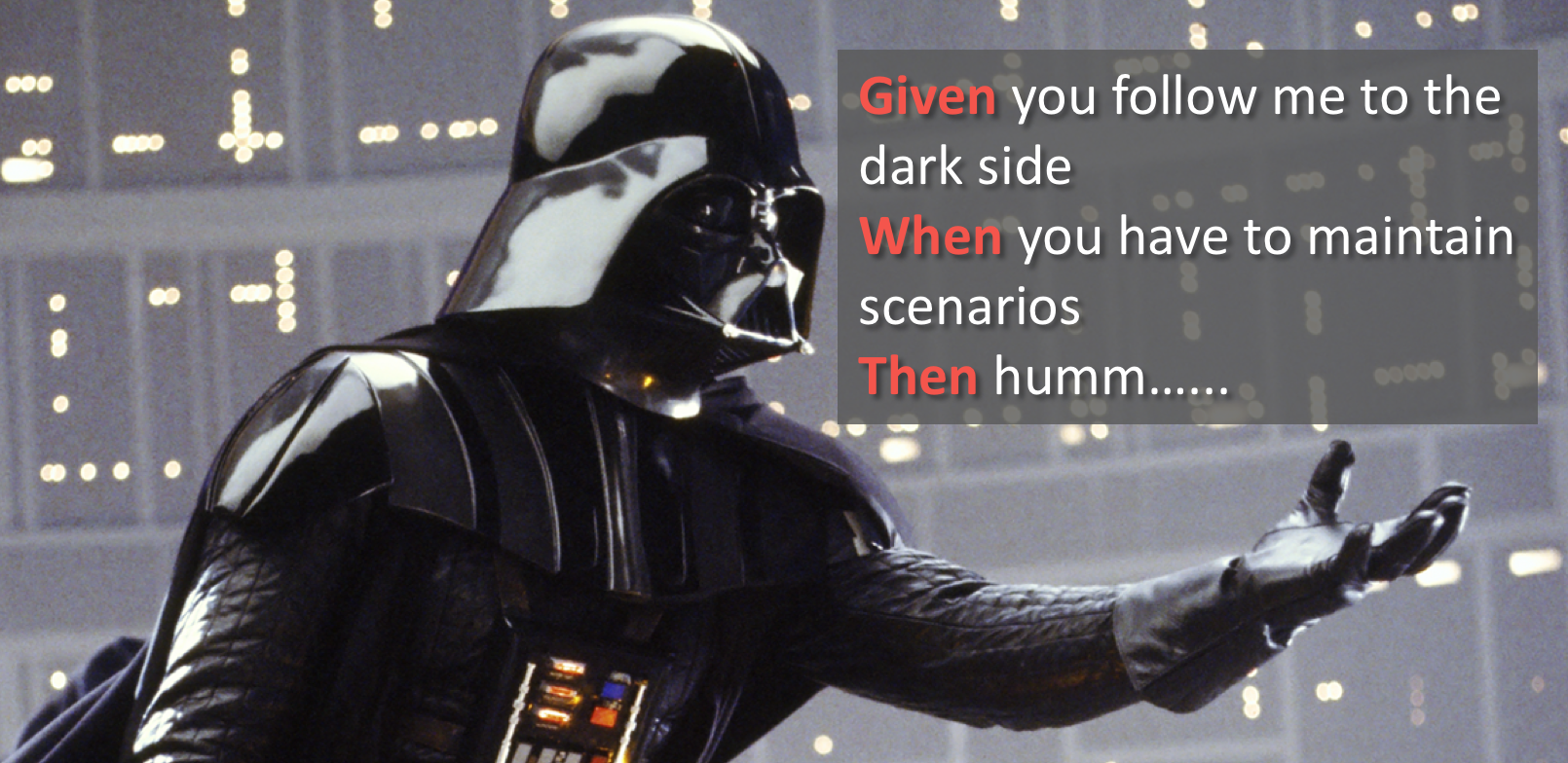 Come to dark side of maintenance