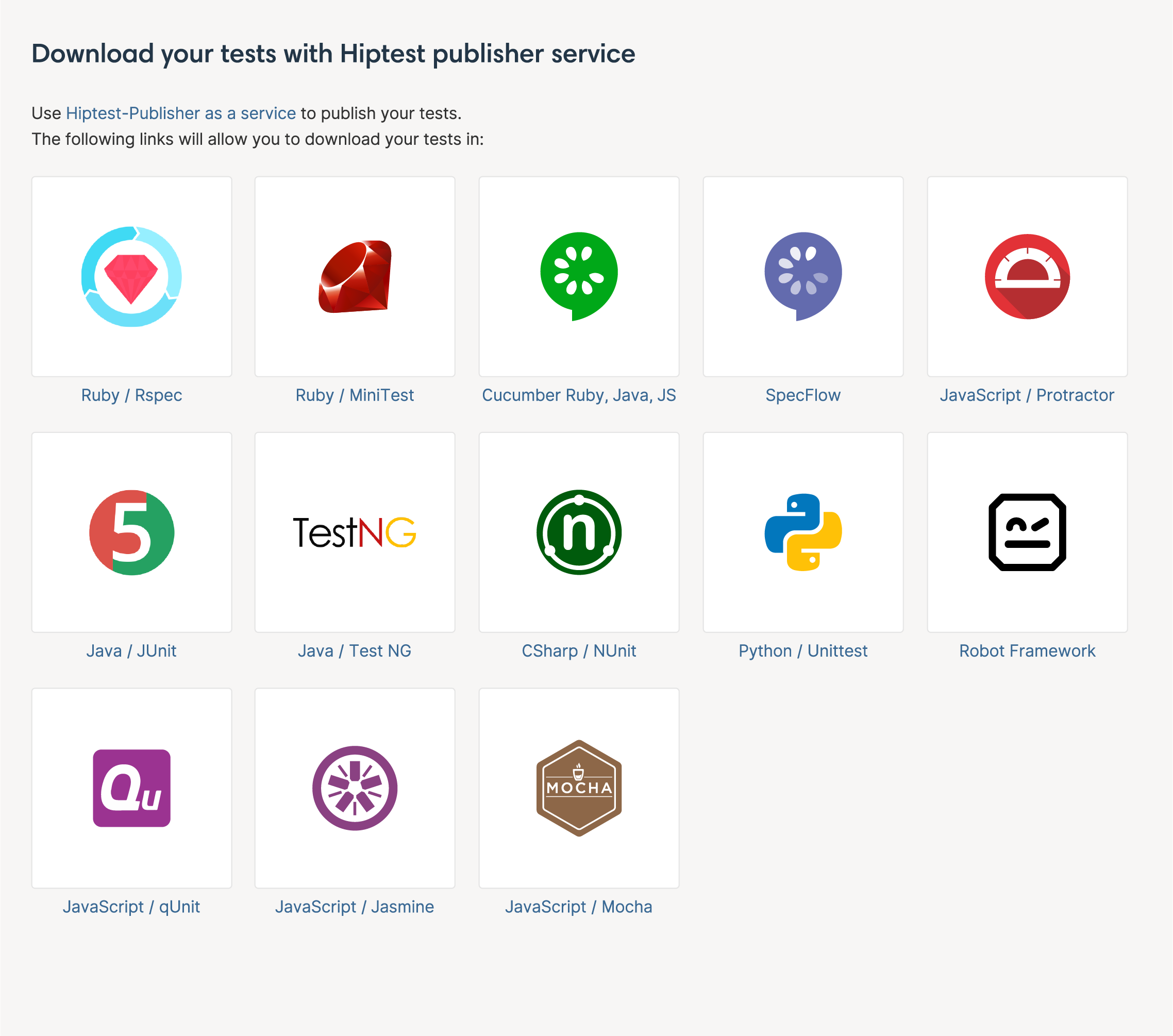 CucumberStudio automation framework support