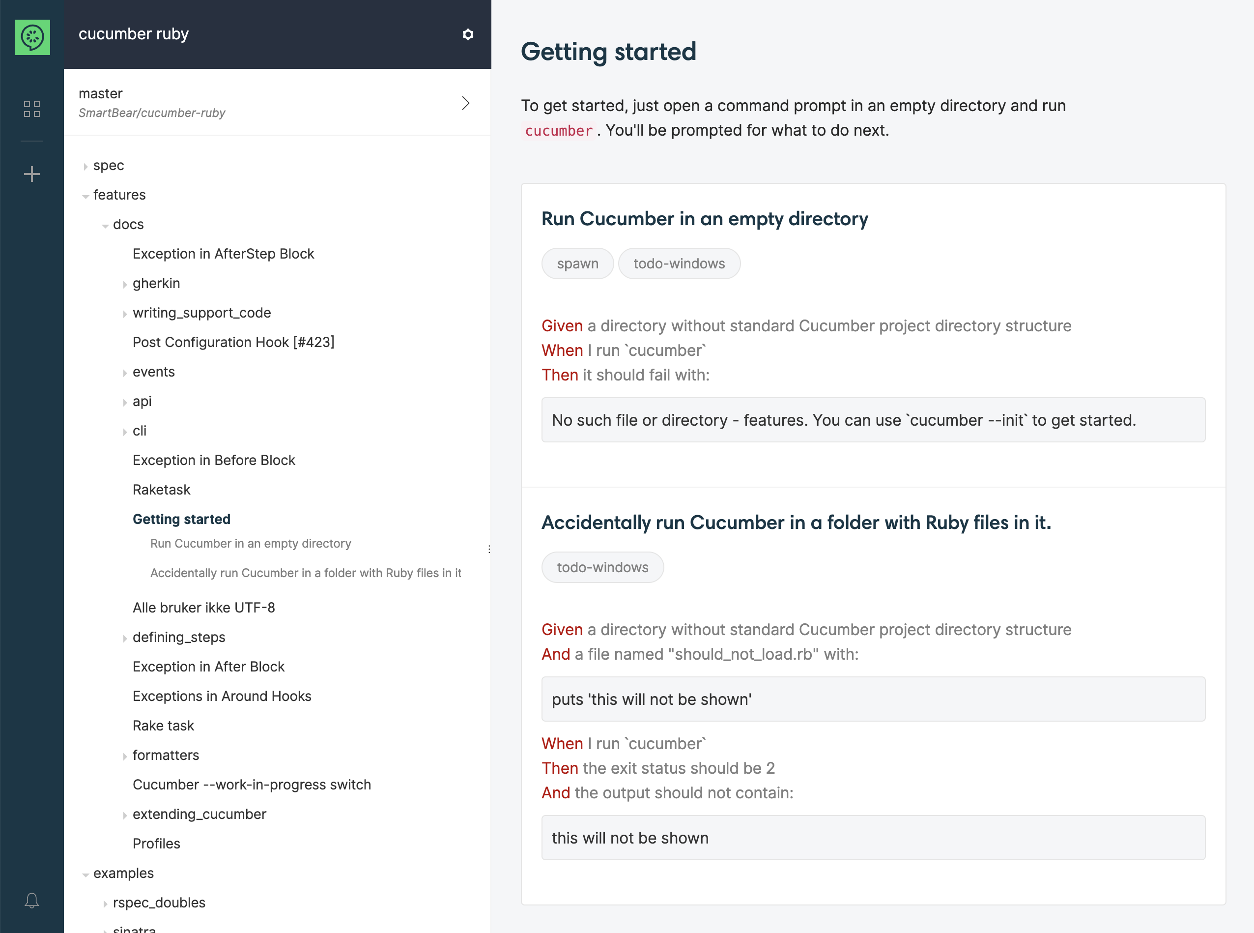 Learn in production with CucumberStudio