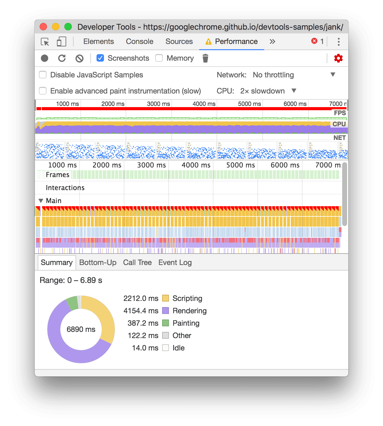 Right-click a test and click debug causes the indicator to spin