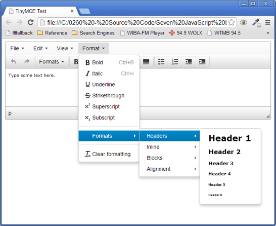 free text editor web app