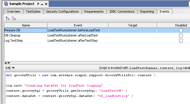 soapUI Events