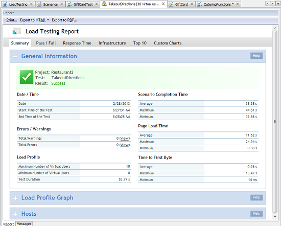 LoadUIWeb load testing report Load-Testing-Report
