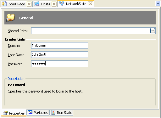 Network Suite editor Network Suite editor