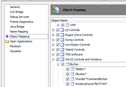Object mapping properties