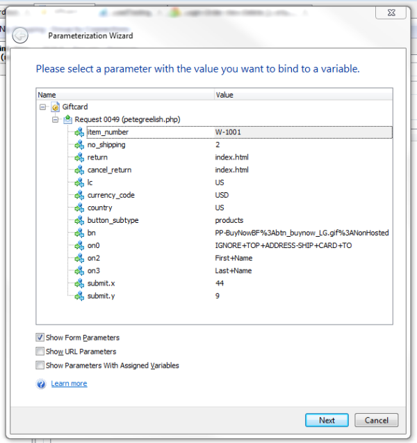 Load Testing Parameterization Wizard Parameterization-Wizard