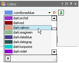 The Color plug-in's drop-down