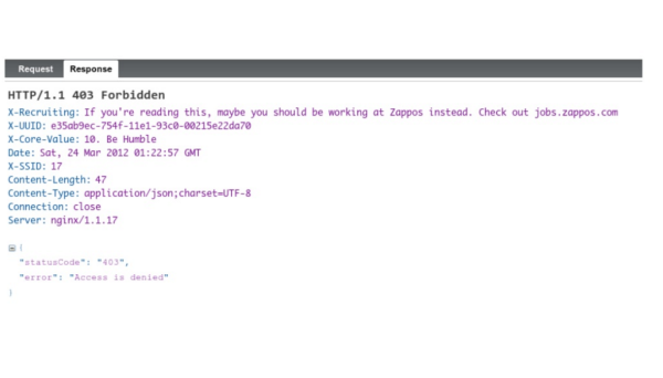 Zappos Example