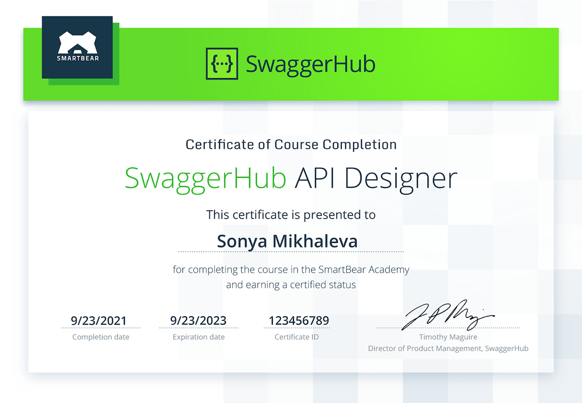 Swaggerhub certificate
