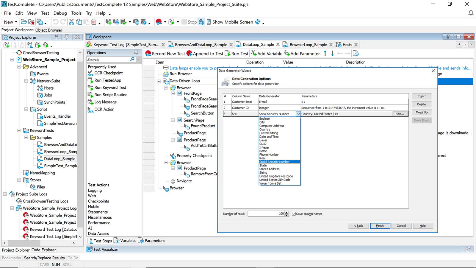 Automated Web Testing Tool, TestComplete