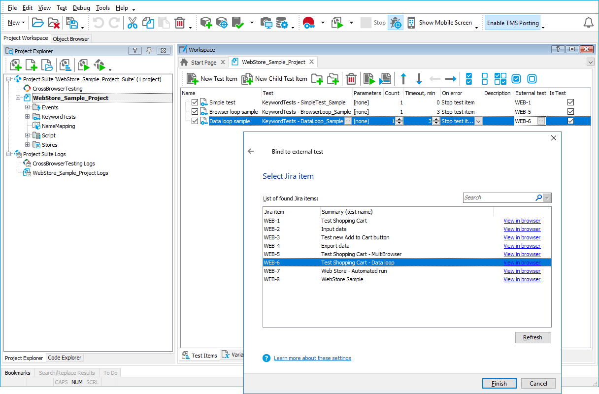 TestComplete and Zephyr Integration 