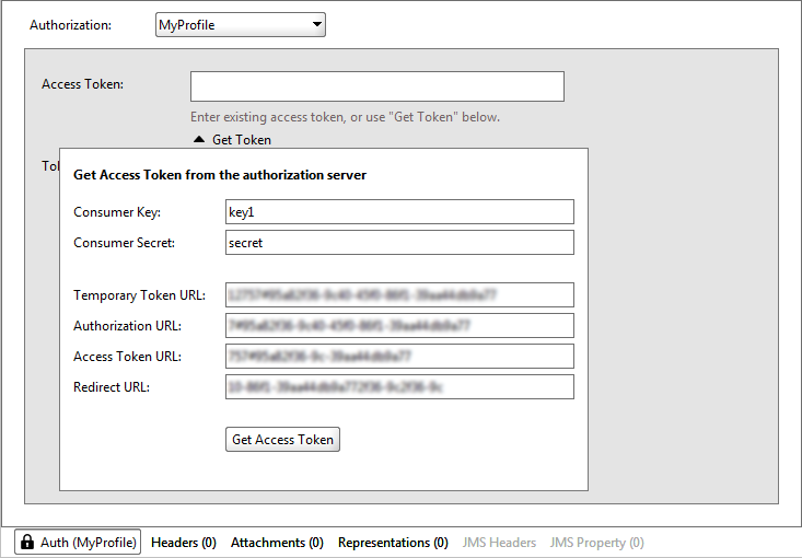 How to send bearer token authorization header to query REST API