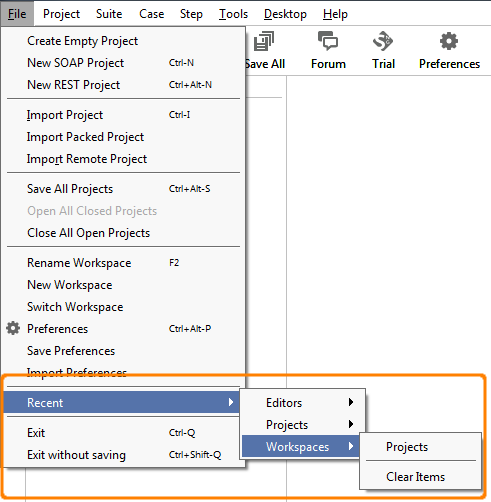 recent-workspaces-menu