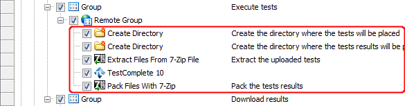 Step 6 child operations