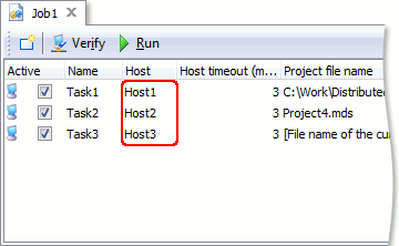 Tasks editor hosts collection