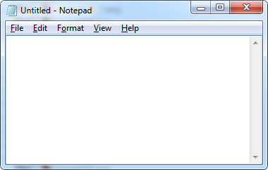The Notepad Tested Application