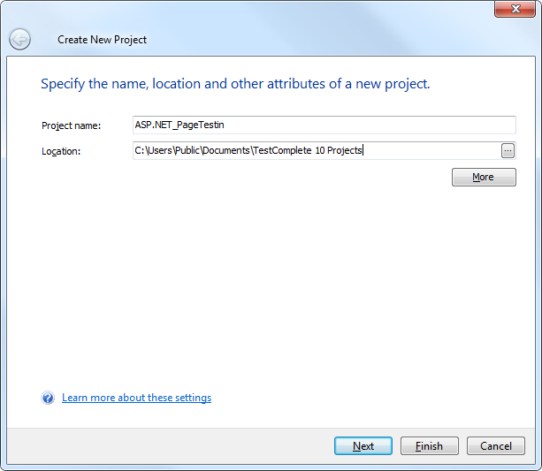 Creating New Project