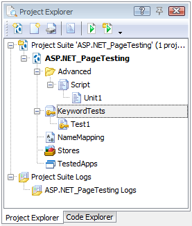 A new project in the Project Explorer