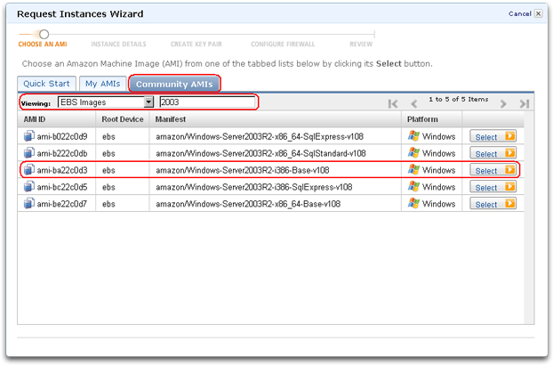 Amazon Web Services EC2 AMI