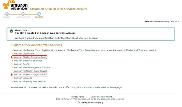 Amazon Web Services account